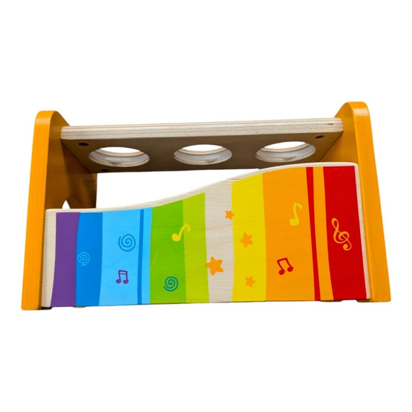 Hape Pound & Tap Bench with Slide Out Xylophone - Picture 10 of 14
